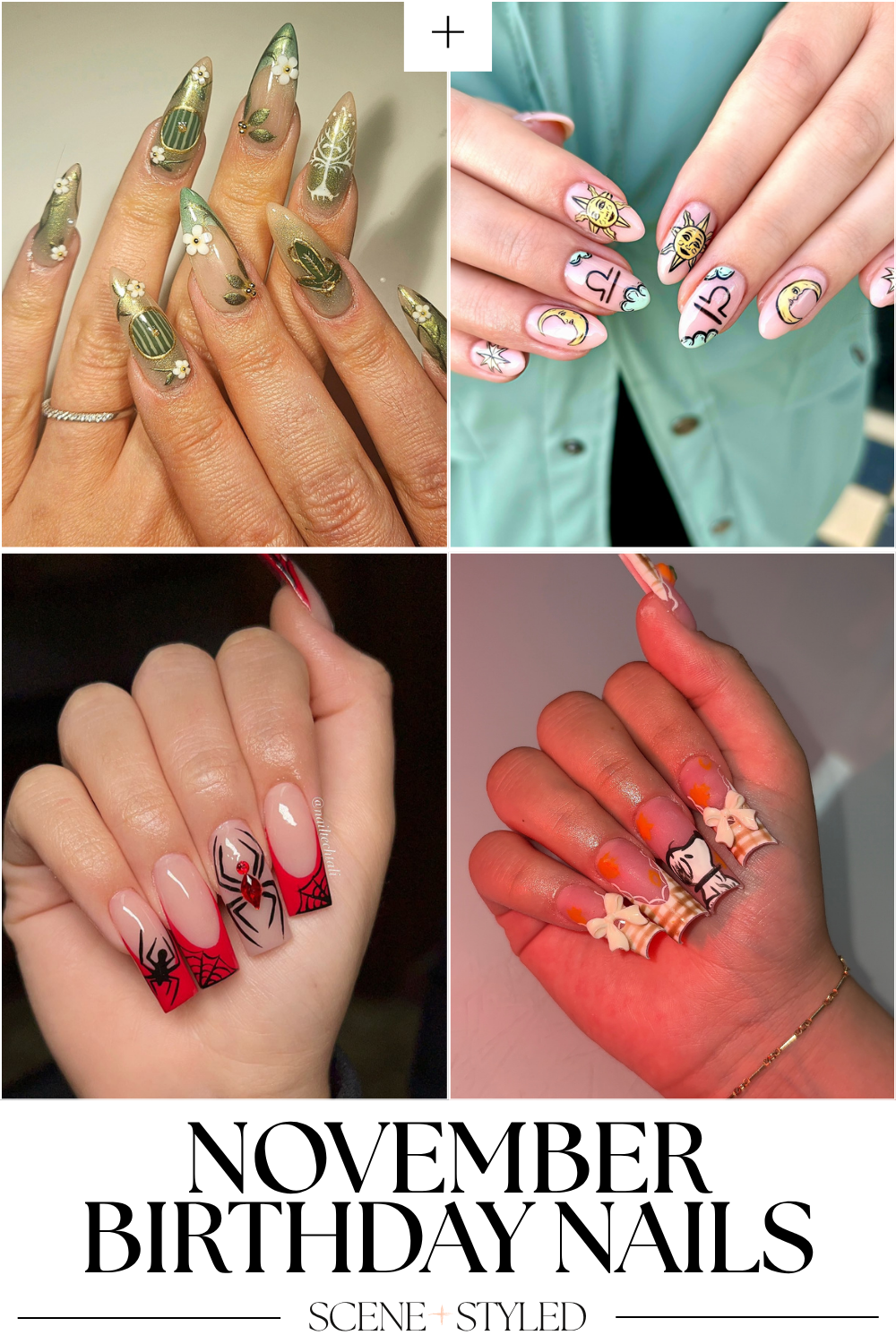 November birthday nails