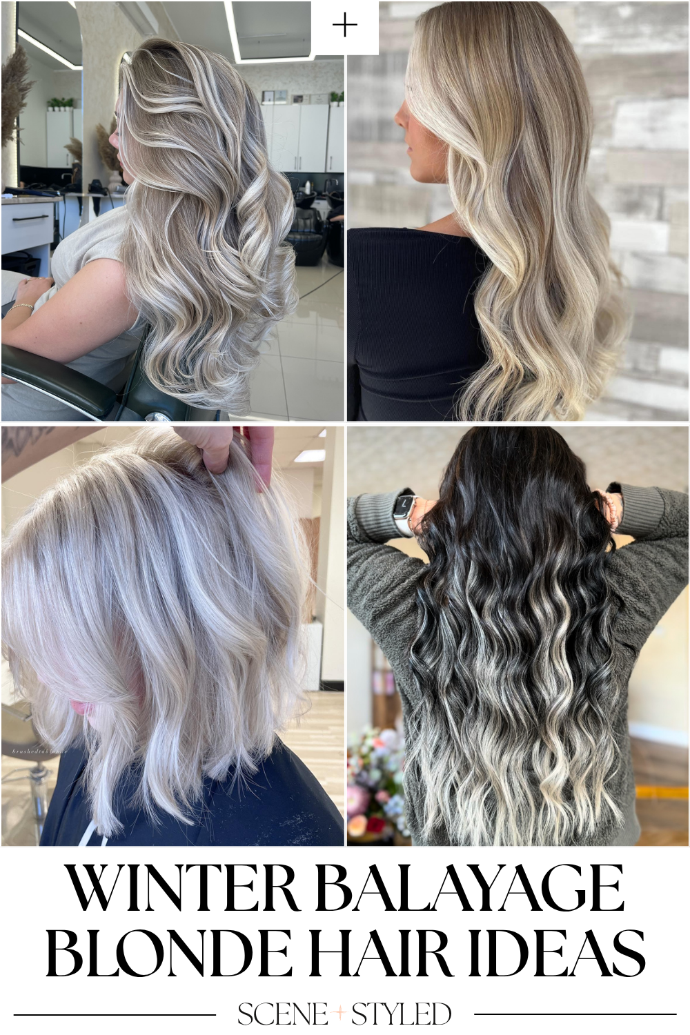 Balayage blonde hair