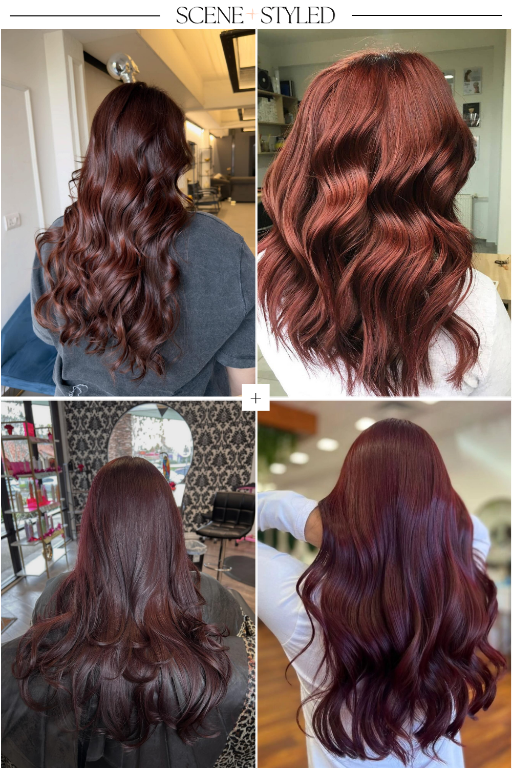 dark auburn hair color
