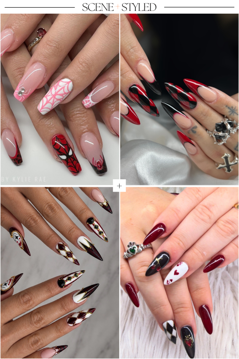 Harley Quinn nails